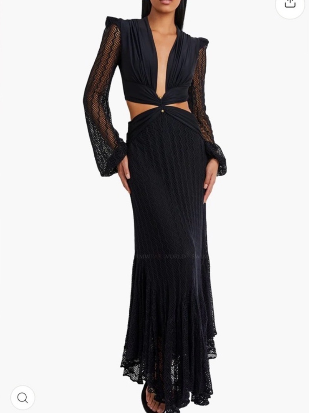 NWOT PatBO Black Longsleeve Dress